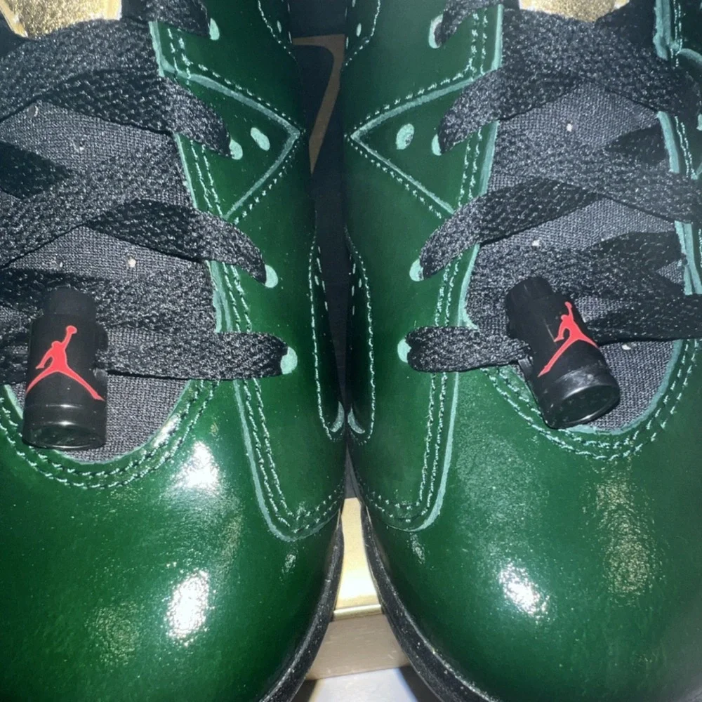 Jordan Air Jordan 6 Retro Champagne Bottle High Top Leather Lace Up Men